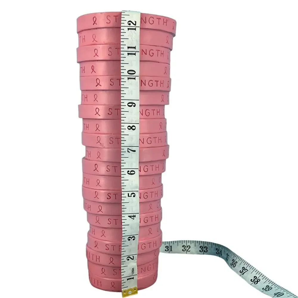 Breast Cancer Awareness Vase Iconic Pink Ribbon Faith Hope Strength Courage